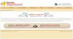 Desktop Screenshot of hotelrajdhani.com