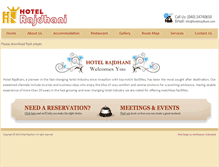 Tablet Screenshot of hotelrajdhani.com